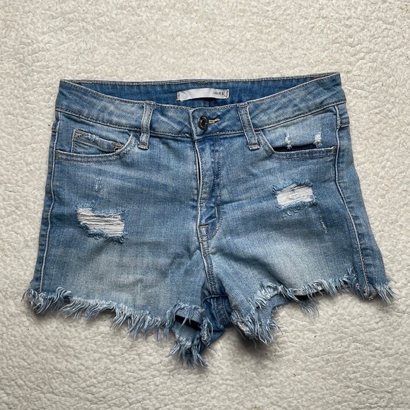 KLQUE B. Shorts Stretchy Distressed Denim 27 - Picture 5 of 6